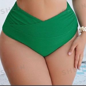 Curve Plus Twist Front High Waisted Bikini bottom